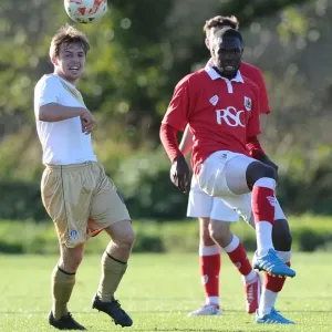 Bristol City's Gus Mafuta in Action: Training Session Print, November 2014
