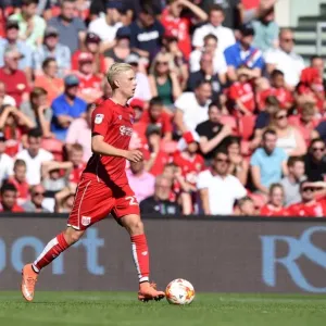 Bristol City's Hordur Magnusson in Action Print Bristol City's Hordur Magnusson in Action Print