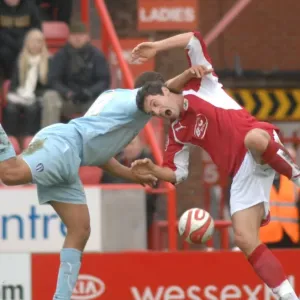 Bristol City's Ivan Sproule in Action Against Colchester United