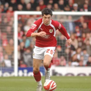 Bristol City's Ivan Sproule in Action Against Colchester United