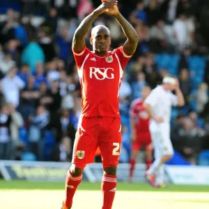 Bristol City's Jamal Campbell-Ryce Shows Appreciation to Traveling Fans at Leeds United (16-09-2011) Bristol City's Jamal Campbell-Ryce Shows Appreciation to Traveling Fans at Leeds United (16-09-2011)