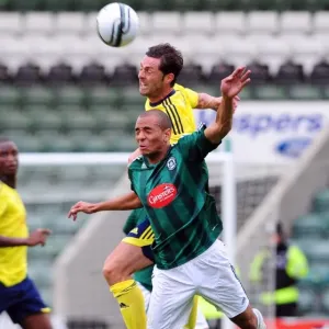 Bristol Citys Jamie McAllister wins the high ball Bristol Citys Jamie McAllister wins the high ball