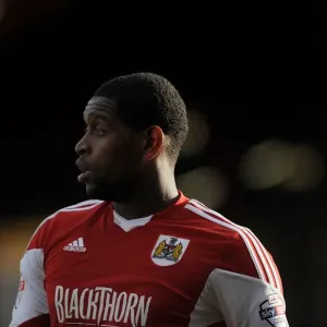 Bristol City's Jay Emmanuel-Thomas in Action during Bristol City vs. Gillingham, Sky Bet League One (2014)