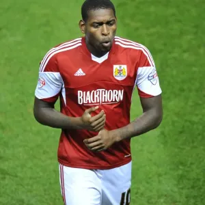 Bristol City's Jay Emmanuel-Thomas in Action against Crawley Town, Sky Bet League One, November 2013 Bristol City's Jay Emmanuel-Thomas in Action against Crawley Town, Sky Bet League One, November 2013