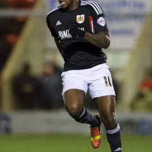 Bristol City's Jay Emmanuel-Thomas in Action during Sky Bet Football League 1 Match vs Leyton Orient (2014) Bristol City's Jay Emmanuel-Thomas in Action during Sky Bet Football League 1 Match vs Leyton Orient (2014)