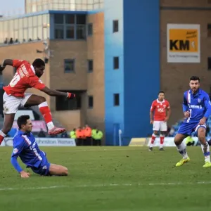 Bristol City FC Print: Jay Emmanuel-Thomas Aiming for the Winning Goal Bristol City FC Print: Jay Emmanuel-Thomas Aiming for the Winning Goal