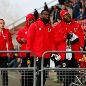 Bristol City's Jay Emmanuel-Thomas on the Bench Print