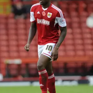 Bristol City's Jay Emmanuel-Thomas FA Cup Print, November 2013