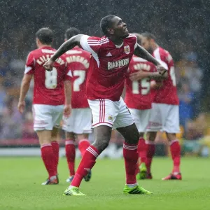 Bristol City Jay Emmanuel-Thomas Scores Opener Print