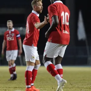 Bristol City's Jay Emmanuel-Thomas and Scott Wagstaff Celebrate Goal during Botswana Tour 2014 Bristol City's Jay Emmanuel-Thomas and Scott Wagstaff Celebrate Goal during Botswana Tour 2014