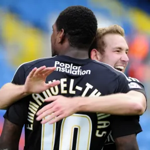 Bristol City's Jay Emmanuel-Thomas and Scott Wagstaff Celebrate Goals Against Carlisle United, October 2013 Bristol City's Jay Emmanuel-Thomas and Scott Wagstaff Celebrate Goals Against Carlisle United, October 2013