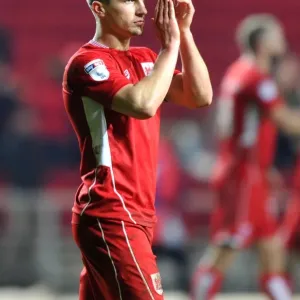 Bristol City's Joe Bryan Acknowledges Supporters After Defeat to Reading (02.01.2017) Bristol City's Joe Bryan Acknowledges Supporters After Defeat to Reading (02.01.2017)
