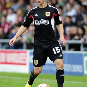 Bristol City's Joe Bryan in Action during Crewe vs. Bristol City, Sky Bet League One 2013