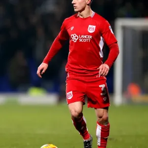 Bristol City's Joe Bryan in Action against Ipswich Town, Portman Road, December 30, 2016