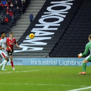 Joe Bryan Charges Towards Goal Print - Bristol City FC Joe Bryan Charges Towards Goal Print - Bristol City FC