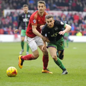 Joe Bryan Dribbles Past Chris Cohen Print