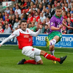 Bristol City's Joe Bryan Sending a Cross Against Fleetwood Town, 2014 Bristol City's Joe Bryan Sending a Cross Against Fleetwood Town, 2014