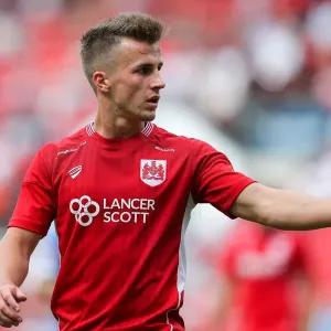 Bristol City's Joe Bryan Watches On During Pre-Season Friendly Against Portsmouth, 2016
