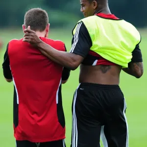 Bristol City FC Print - Joe Edwards and Marvin Elliott (Pre-season Training) Bristol City FC Print - Joe Edwards and Marvin Elliott (Pre-season Training)