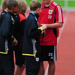 Bristol Citys Joe Edwards signs autographs Bristol Citys Joe Edwards signs autographs