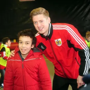 Bristol City's Jon Stead Engages with a Fan in the Community: Bristol City vs. Sheffield Wednesday, April 1, 2013