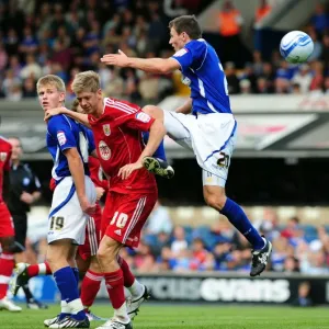 Bristol City's Jon Stead in Aerial Challenge Print