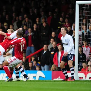 Bristol City's Jon Stead Narrowly Misses Overhead Kick Goal Against Preston North End, Championship Match, 2010