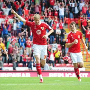 Bristol City FC Print - Jon Stead Scores at Ashton Gate Stadium