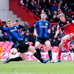 Bristol City's Jon Stead Shoots in Npower Championship Match Against Barnsley
