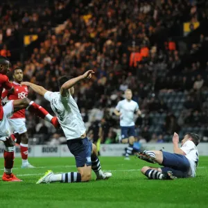 Bristol City's Jonathan Kodjia Goes for Glory Against Preston North End Bristol City's Jonathan Kodjia Goes for Glory Against Preston North End