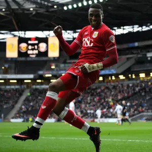 Bristol City's Jonathan Kodjia Scores Brace against Milton Keynes Dons, 2016