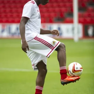 Bristol City's Jordan Wynter in Action at Bournemouth Pre-Season Friendly (2013)