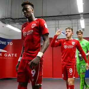 Bristol City's Josh Brownhill Emerges from Tunnel before Kick-off vs Sheffield Wednesday (Bristol City v Sheffield Wednesday, Sky Bet Championship)