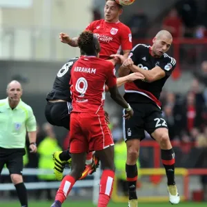 Bristol City v Nottingham Forest Print - Josh Brownhill Header