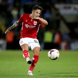 Josh Brownhill Scores Against Scunthorpe United in EFL Cup Print