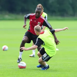 Bristol City FC Kalifa Cisse vs Joe Lennox Print Bristol City FC Kalifa Cisse vs Joe Lennox Print