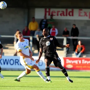 Bristol Citys Kalifa Cisse clears the ball Bristol Citys Kalifa Cisse clears the ball