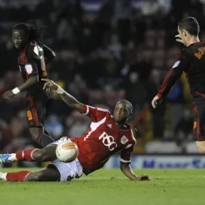 Bristol City's Kalifa Cisse Falls During Bristol City v Middlesbrough Match, December 3, 2011 Bristol City's Kalifa Cisse Falls During Bristol City v Middlesbrough Match, December 3, 2011