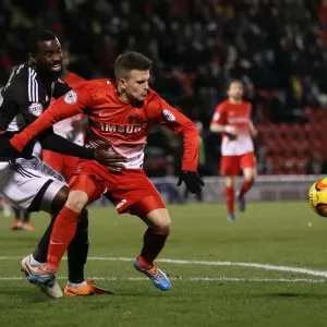Bristol City's Karleigh Osborne Blocks Leyton Orient's Dean Cox from Goal in Sky Bet League One Clash Bristol City's Karleigh Osborne Blocks Leyton Orient's Dean Cox from Goal in Sky Bet League One Clash