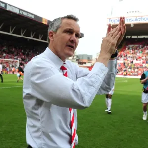 Bristol City's Keith Millen Appreciates Fans Support After Derby County Match, April 2010 Bristol City's Keith Millen Appreciates Fans Support After Derby County Match, April 2010