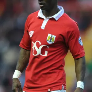 Bristol City's Kieran Agard in Action against Oldham Athletic, November 2014