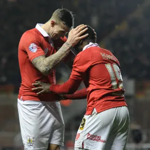 Bristol City's Kieran Agard Celebrates Goal Print Bristol City's Kieran Agard Celebrates Goal Print