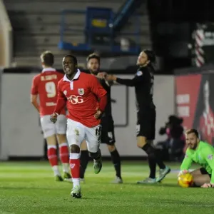Bristol City's Kieran Agard in Euphoric Celebration Print Bristol City's Kieran Agard in Euphoric Celebration Print