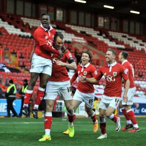Bristol City's Kieran Agard FA Cup Print