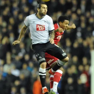 First Team Games Framed Print Collection: Derby County v Bristol City