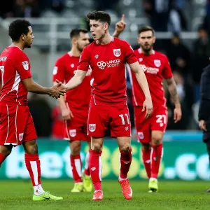 Bristol City Players Share a Moment Print