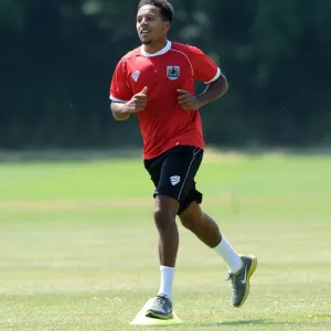 Bristol City's Korey Smith in Intense Focus During Training (July 2, 2014) Bristol City's Korey Smith in Intense Focus During Training (July 2, 2014)