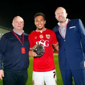 Bristol City FC Print - Man of the Match Award to Korey Smith