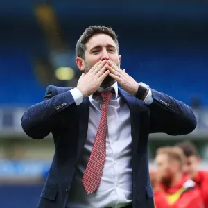 Bristol City's Lee Johnson Celebrates Promotion to Championship Title Bristol City's Lee Johnson Celebrates Promotion to Championship Title