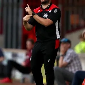 Bristol City FC Print - Lee Johnson on the Touchline
